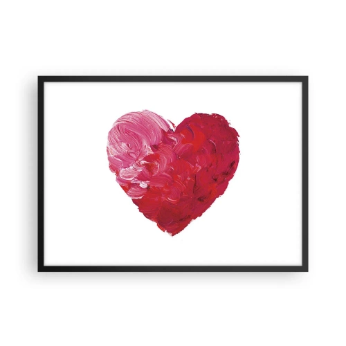Poster in black frame - All You Need Is Love - 70x50 cm