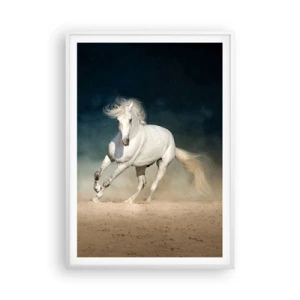 Poster in white frmae - Freedom in a Pure State - 70x100 cm