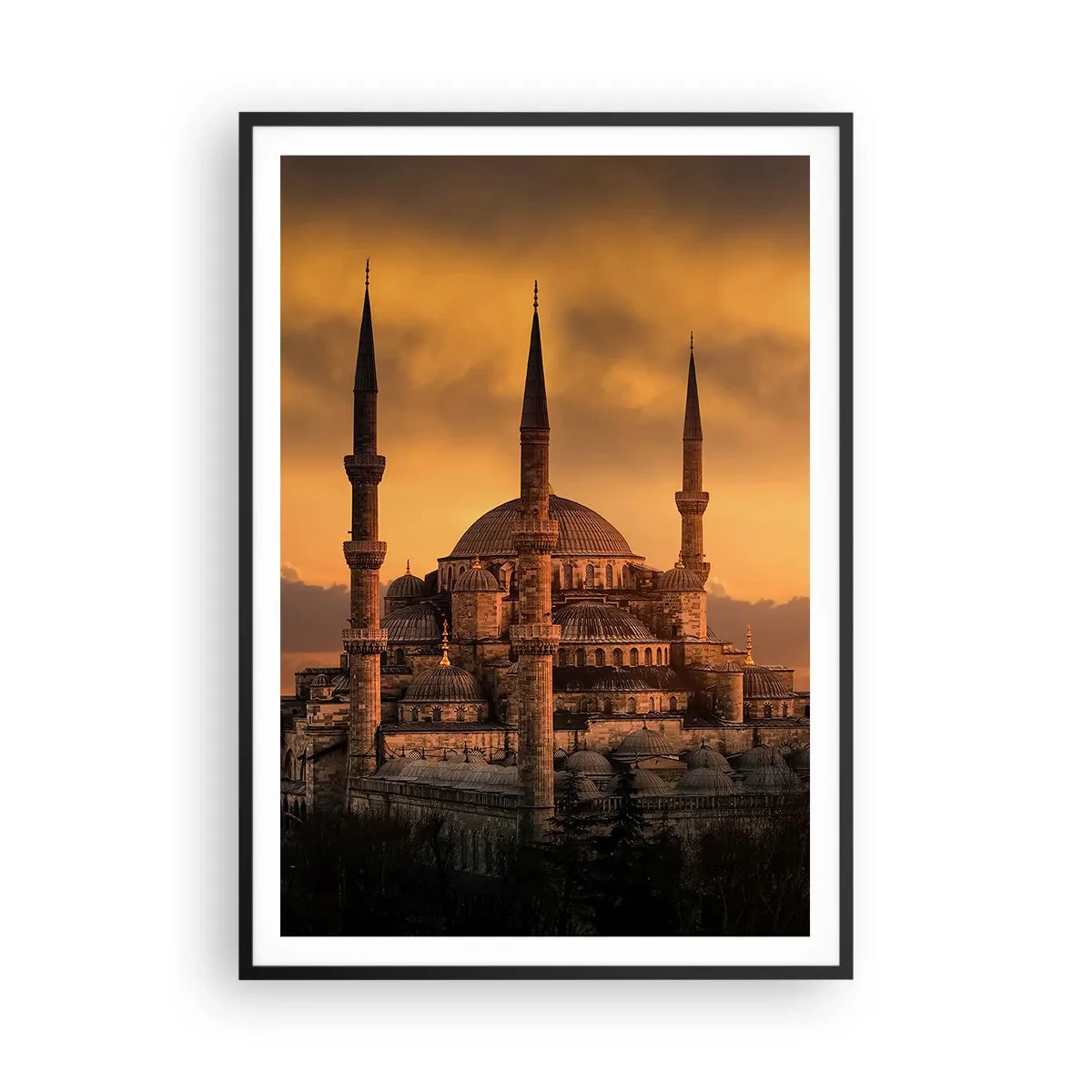 Poster in black frame - God Is Great - 70x100 cm