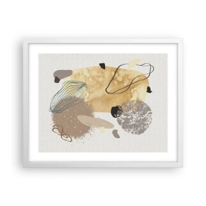 Poster in white frmae - Applied Splashing - 50x40 cm