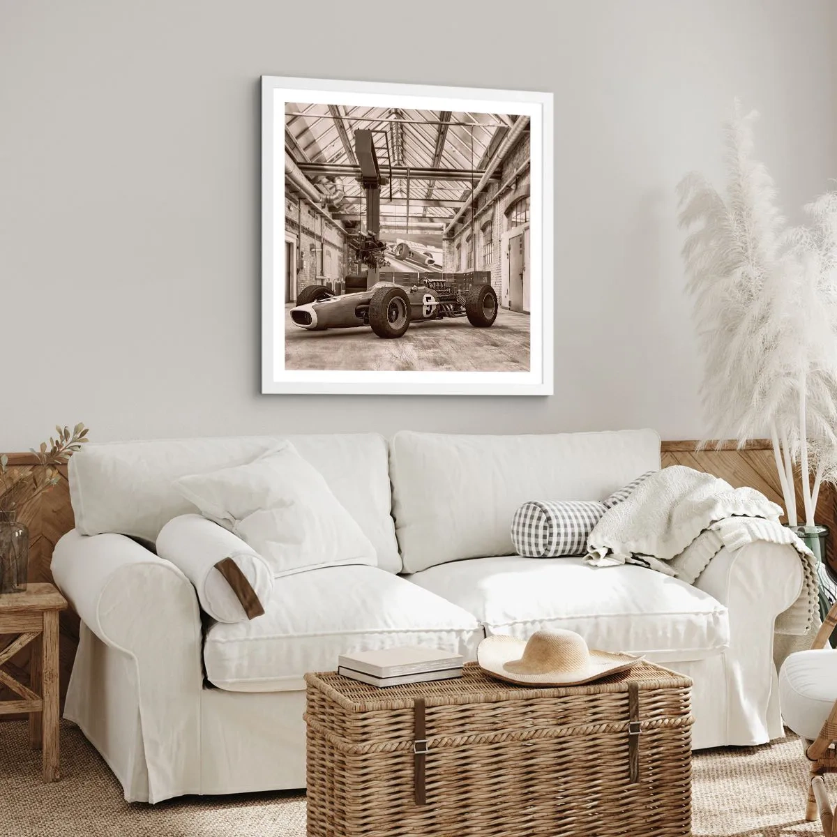 Poster in white frmae - Rest of the Winner - 60x60 cm