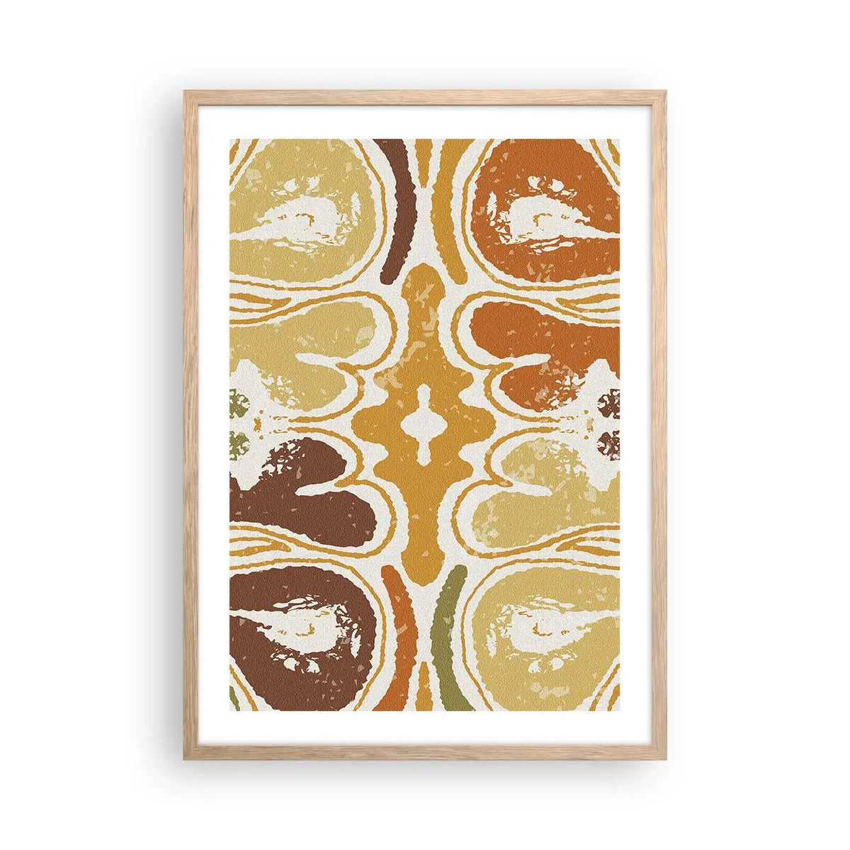 Poster in light oak frame - Sentimental Abstract - 50x70 cm