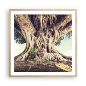 Poster in light oak frame - View from the Genesis - 60x60 cm