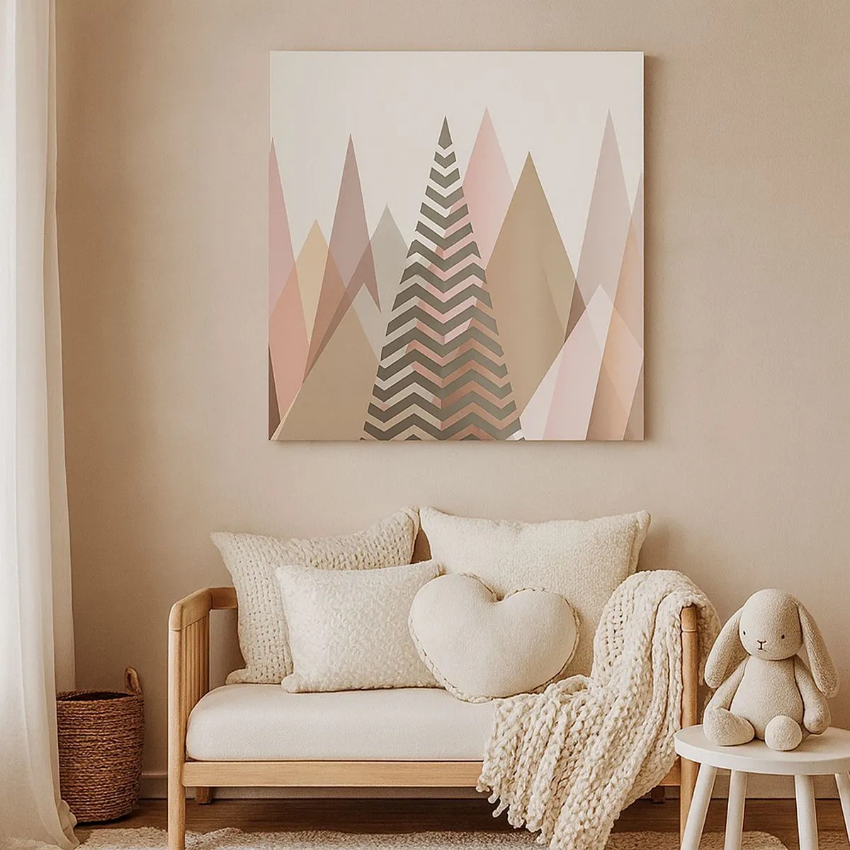 Canvas picture - View of the Piramide - 30x30 cm