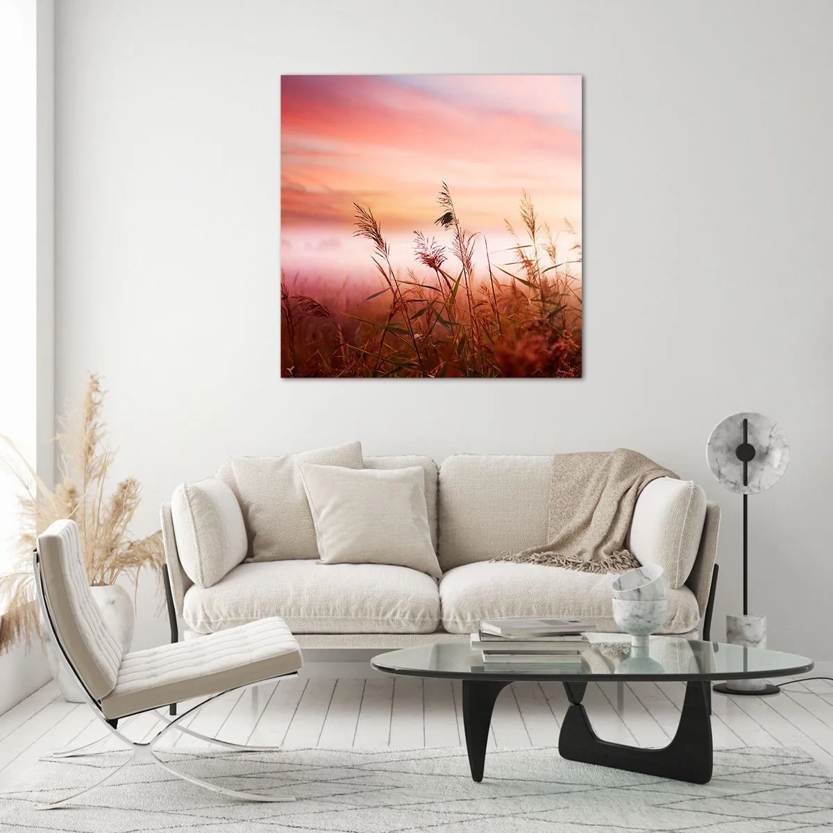 Glass picture - Blowing in the Wind - 50x50 cm