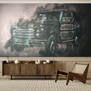 Photo Wallpaper Standard Eco - Distinguished Ancestor - Retro car, Automotive, Trip - 250x175 cm