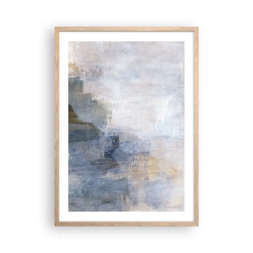Poster in light oak frame - Tones and Chords of Colours - 50x70 cm