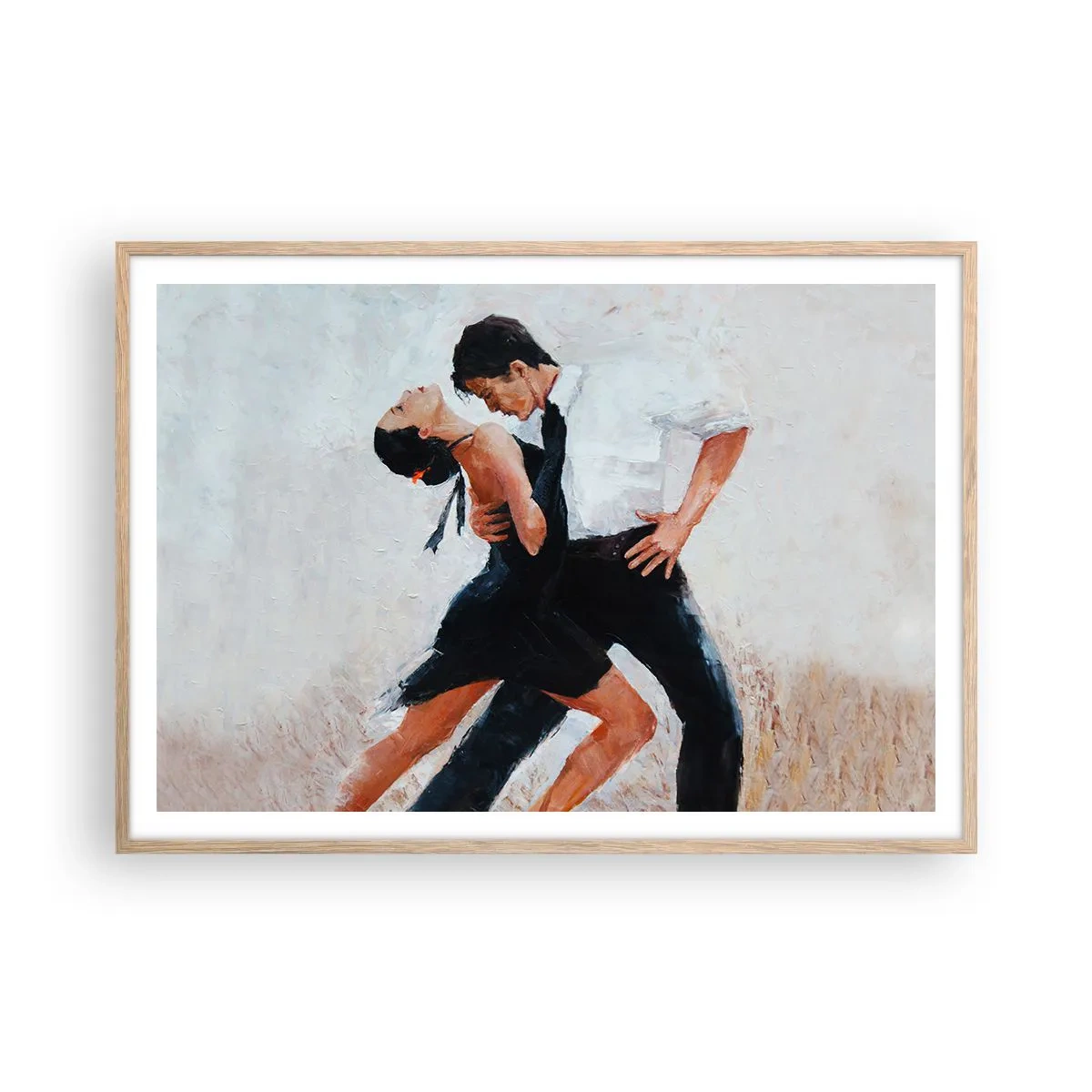 Poster in light oak frame - Tango of My Dreams - 100x70 cm