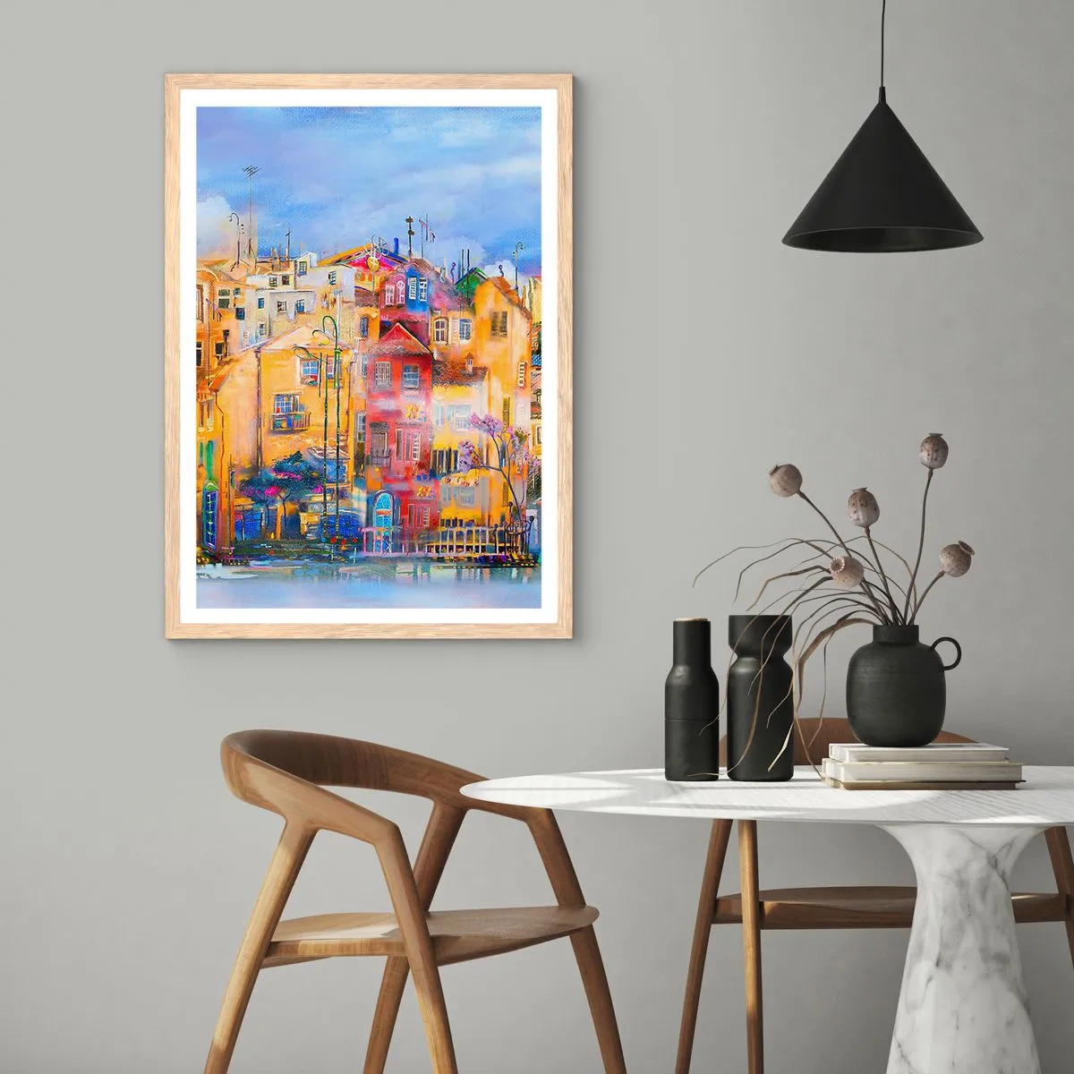 Poster in light oak frame - We Are Together - 61x91 cm