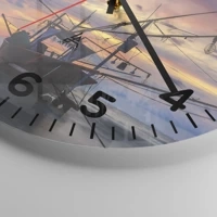 Clock face with numbers
