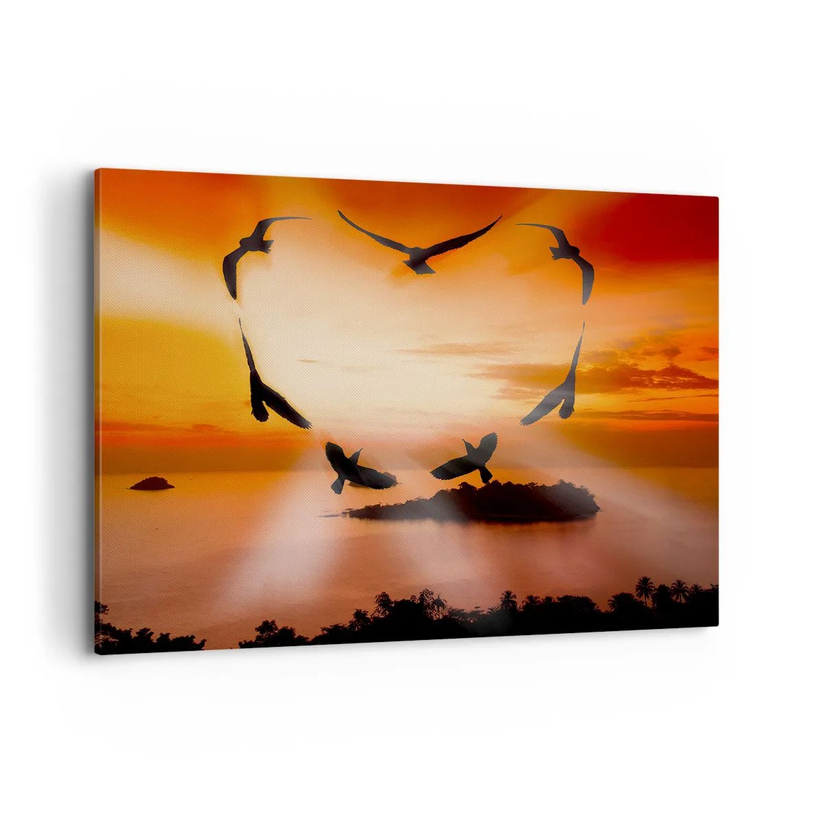 Canvas picture - Love the World Like Birds - 100x70 cm