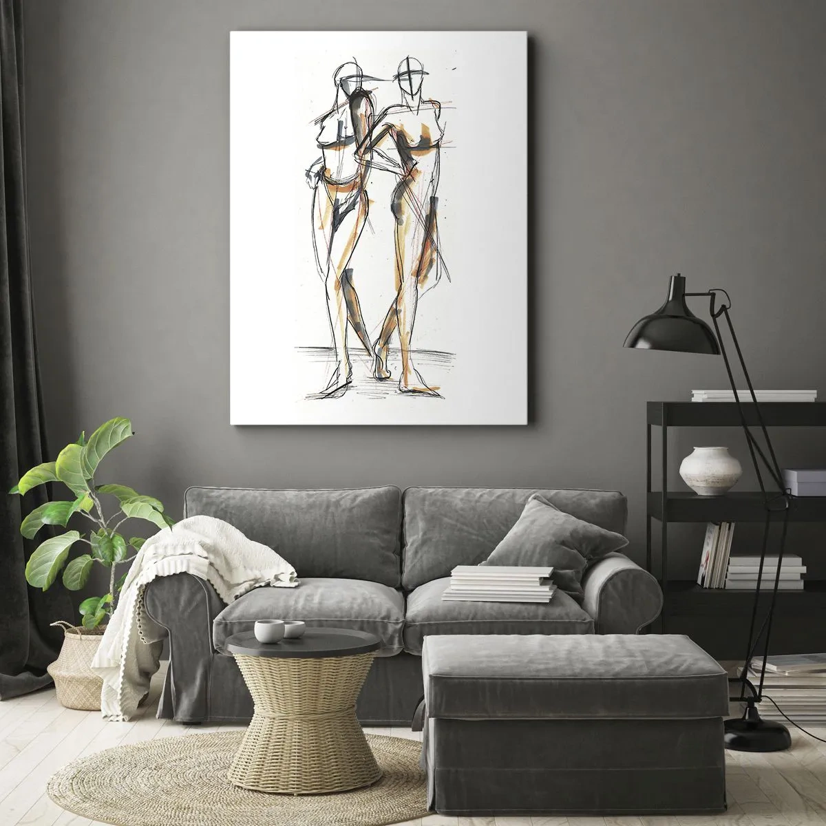 Canvas picture - Study of Grace - 45x80 cm