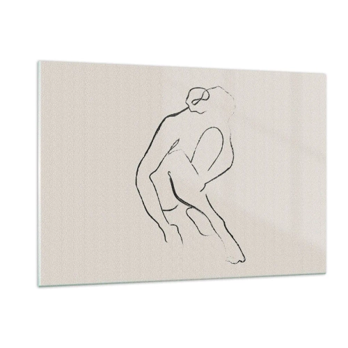 Glass picture - Intimate Sketch - 120x80 cm