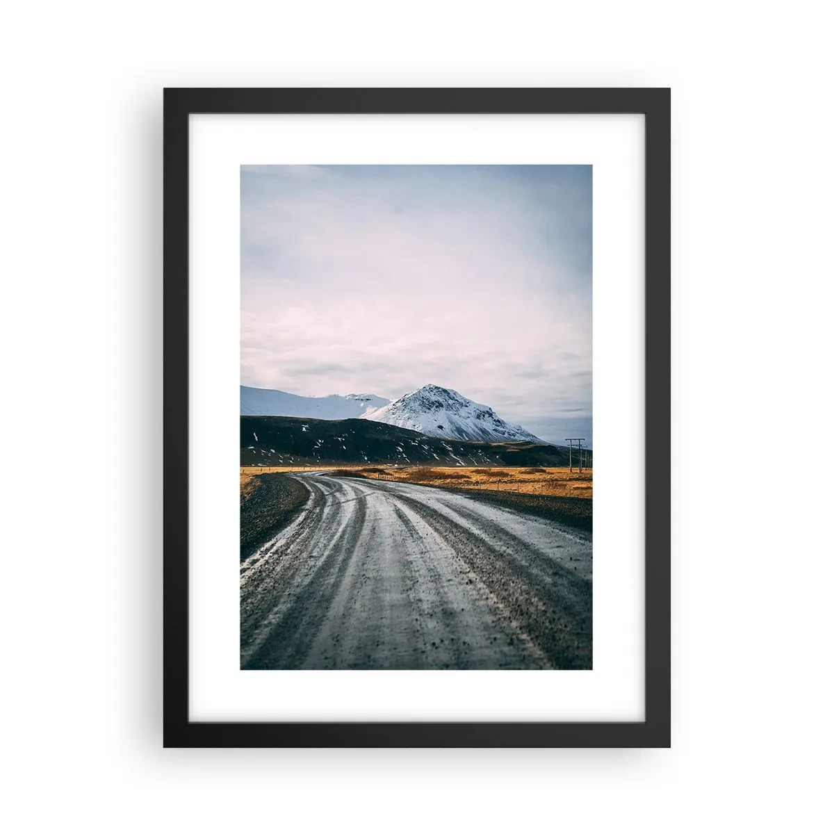 Poster in black frame - In Icelandic Climate - 30x40 cm