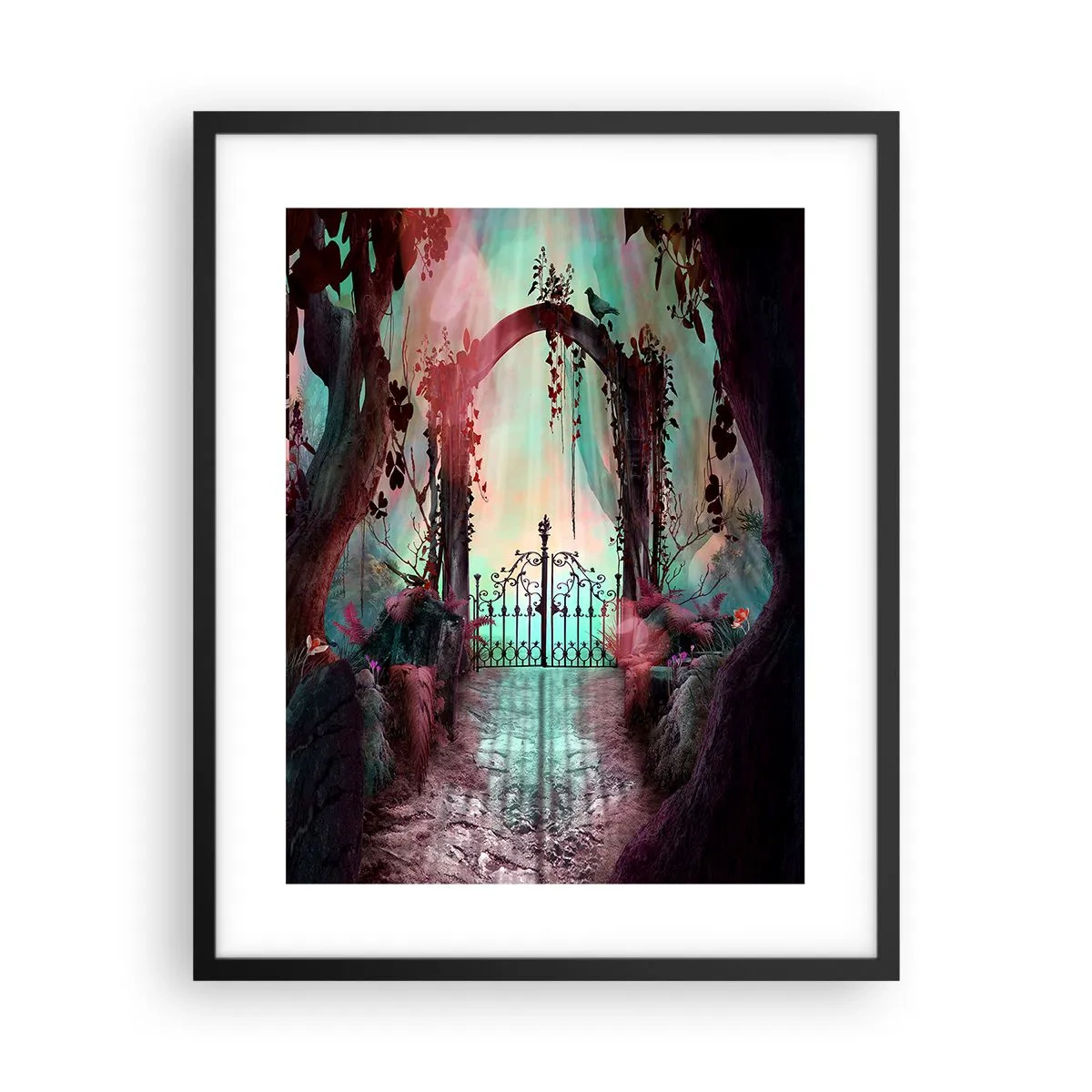 Poster in black frame - Secret Garden - 40x50 cm
