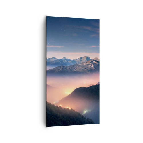 Canvas picture - Light in the Valleys - 65x120 cm