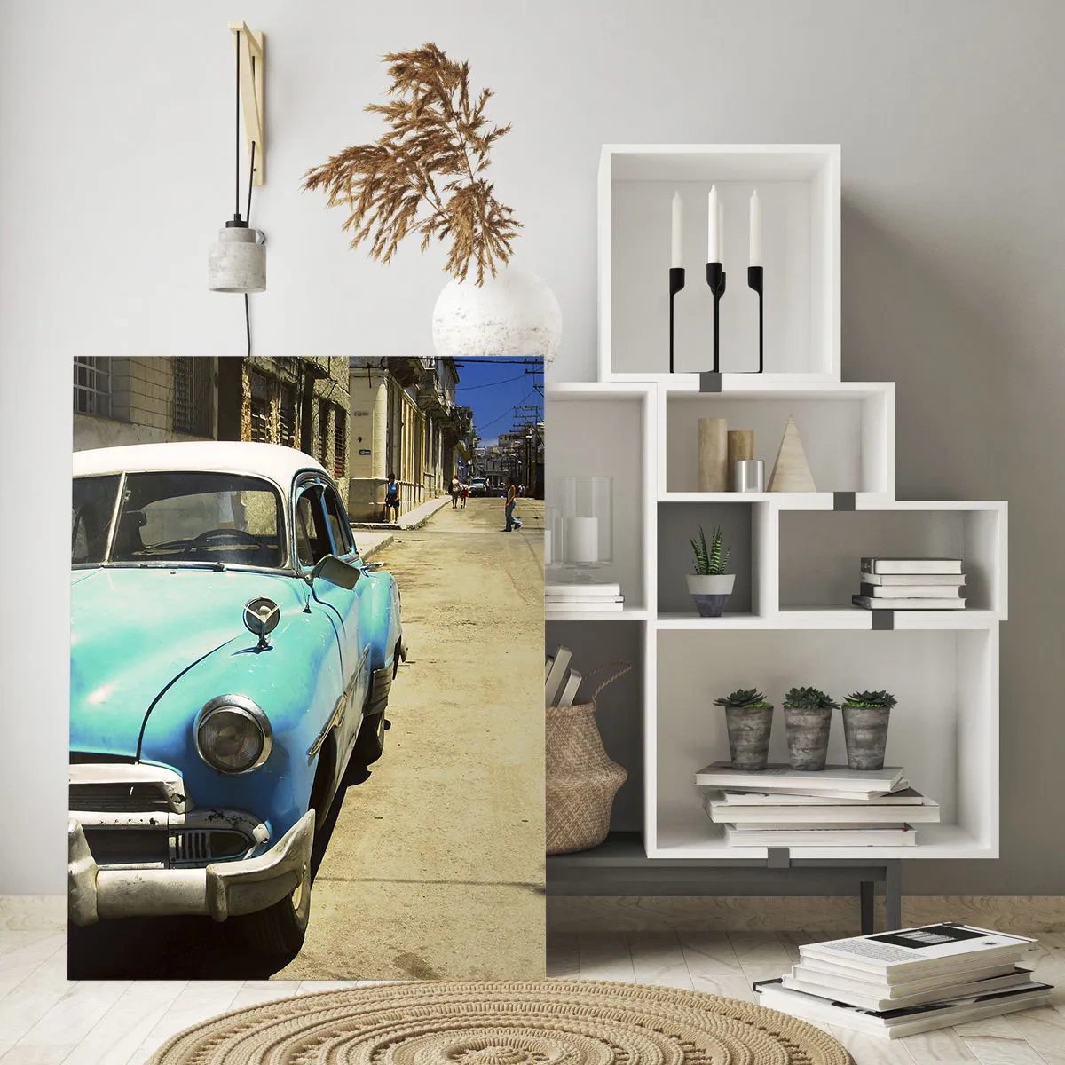 Glass picture - Eviva Cuba! - 80x120 cm