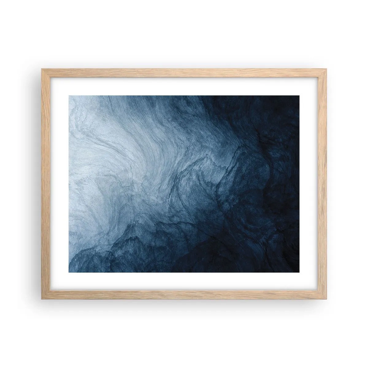 Poster in light oak frame - Going Deep - 50x40 cm