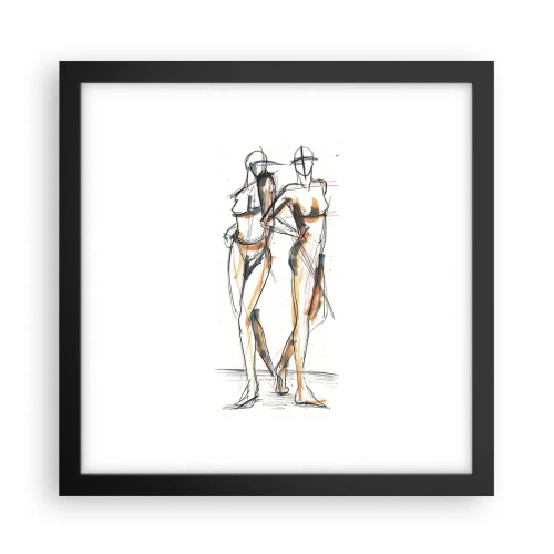 Poster in black frame - Study of Grace - 30x30 cm