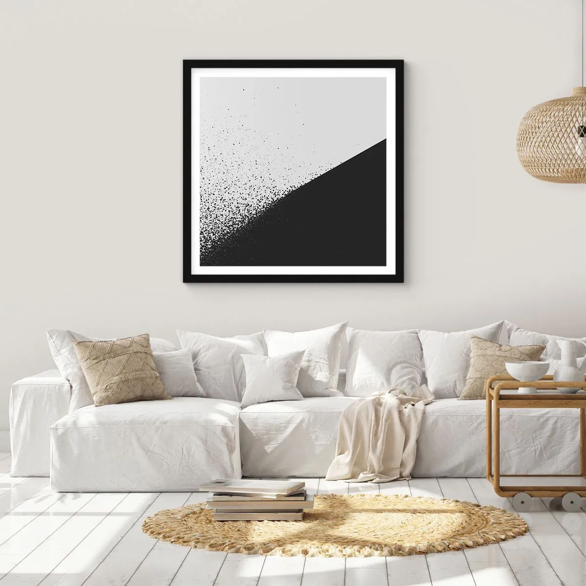 Poster in black frame - Faster and More - 40x40 cm