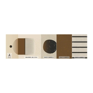 Photo Wallpaper Sample Premium Sand - Different States - Abstraction, Piece, Minimalism - 100x30 cm