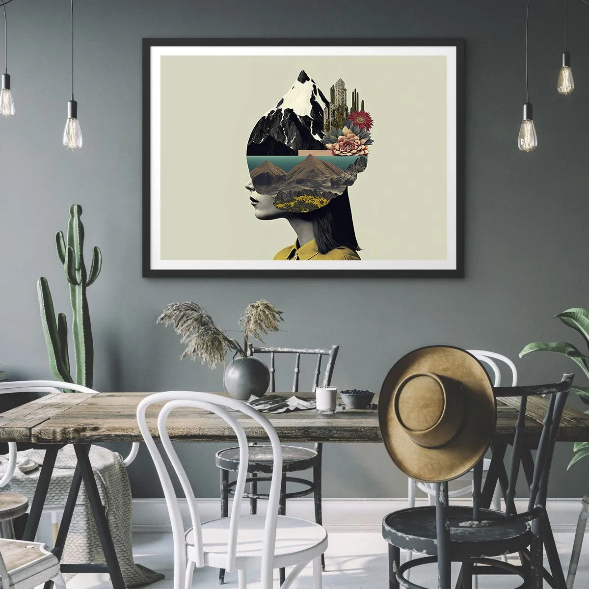 Poster in black frame - Woman - Always a Mystery - 70x50 cm