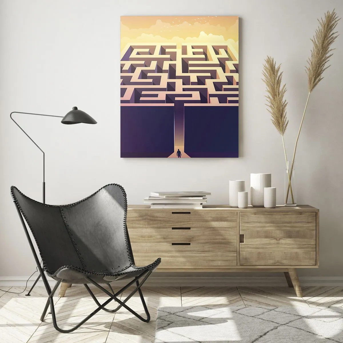 Glass picture - Decision Time - 70x100 cm