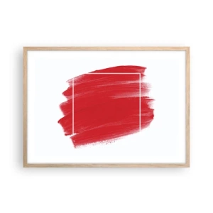 Poster in light oak frame - Without a Frame - 70x50 cm