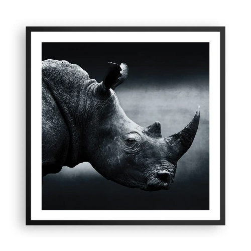 Poster in black frame - Right Profile - 60x60 cm