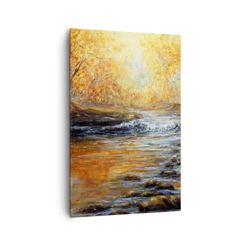 Canvas picture - Golden Brook - 80x120 cm