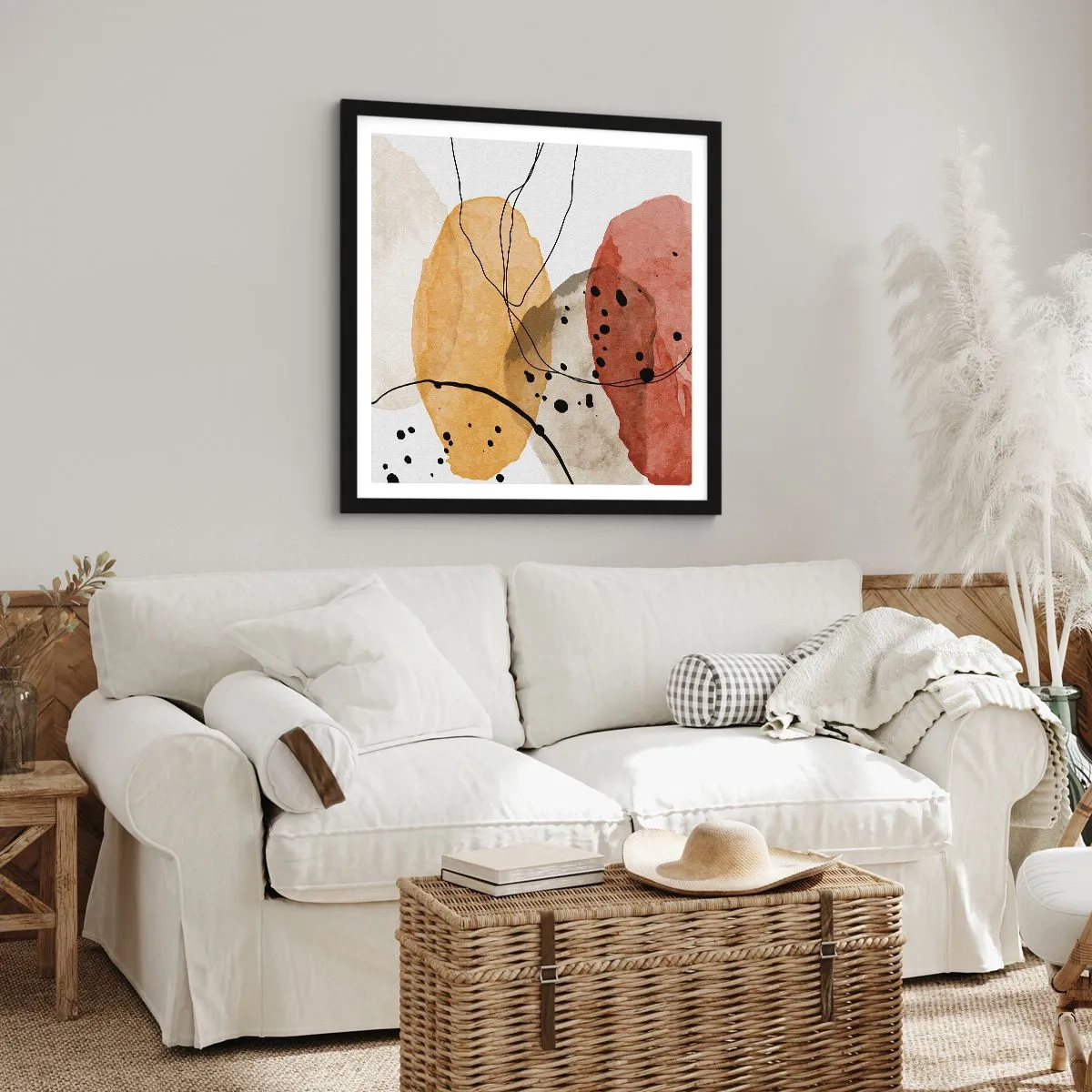 Poster in black frame - Like a Light Air - 30x30 cm