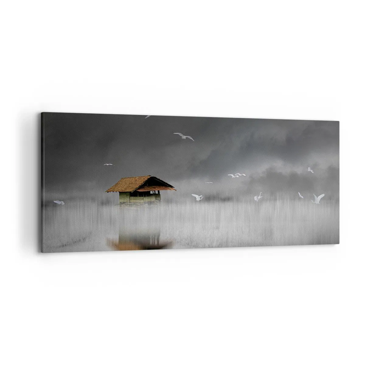 Canvas picture - Shelter from the Rain - 120x50 cm