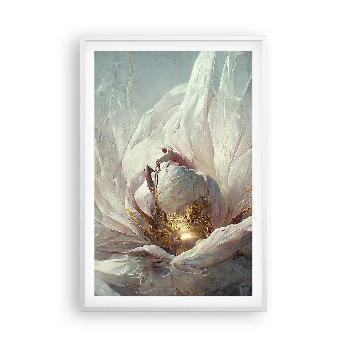 Poster in white frmae - It Blooms Once Every Hunderd Years - 61x91 cm