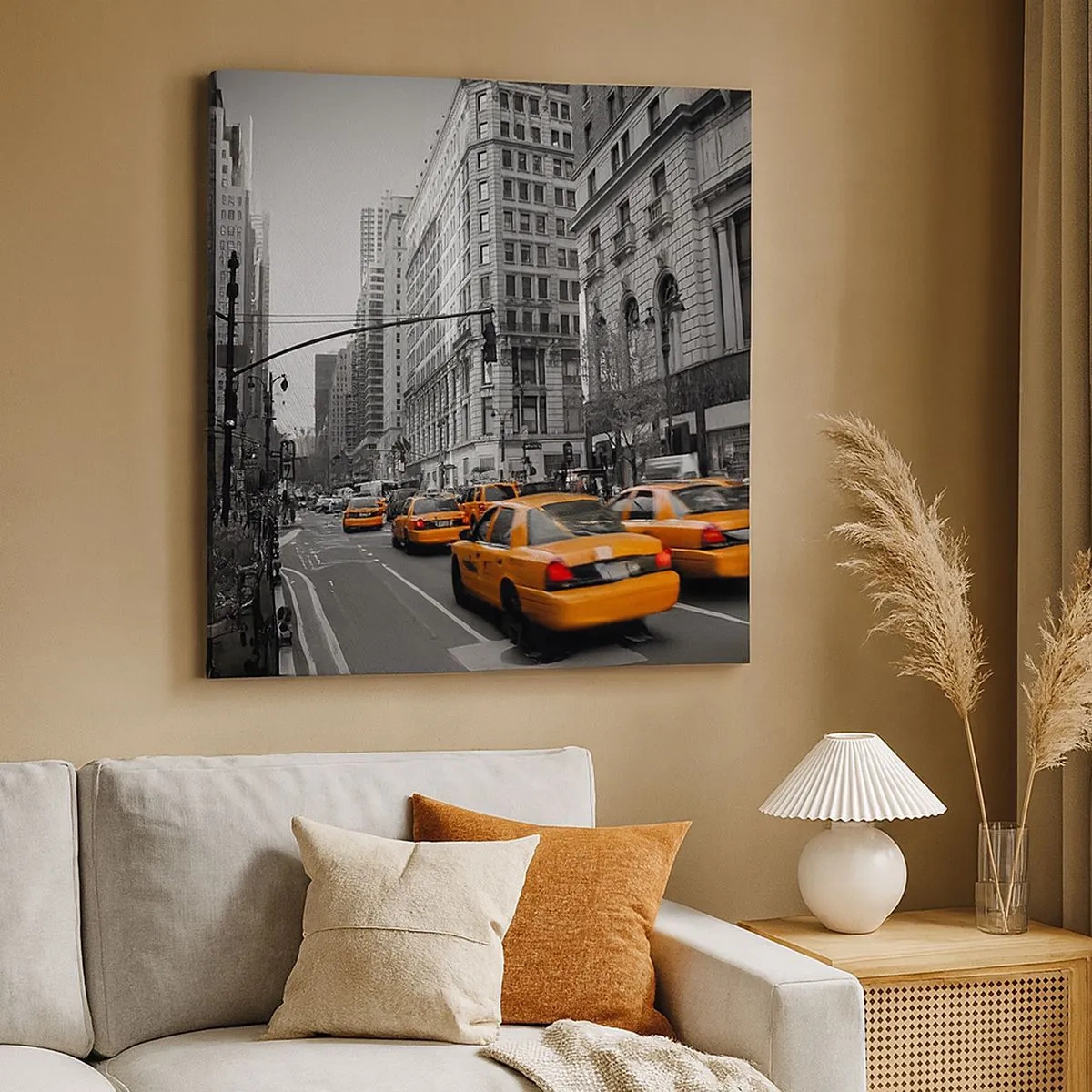 Canvas picture - Suns of a Big City - 30x30 cm