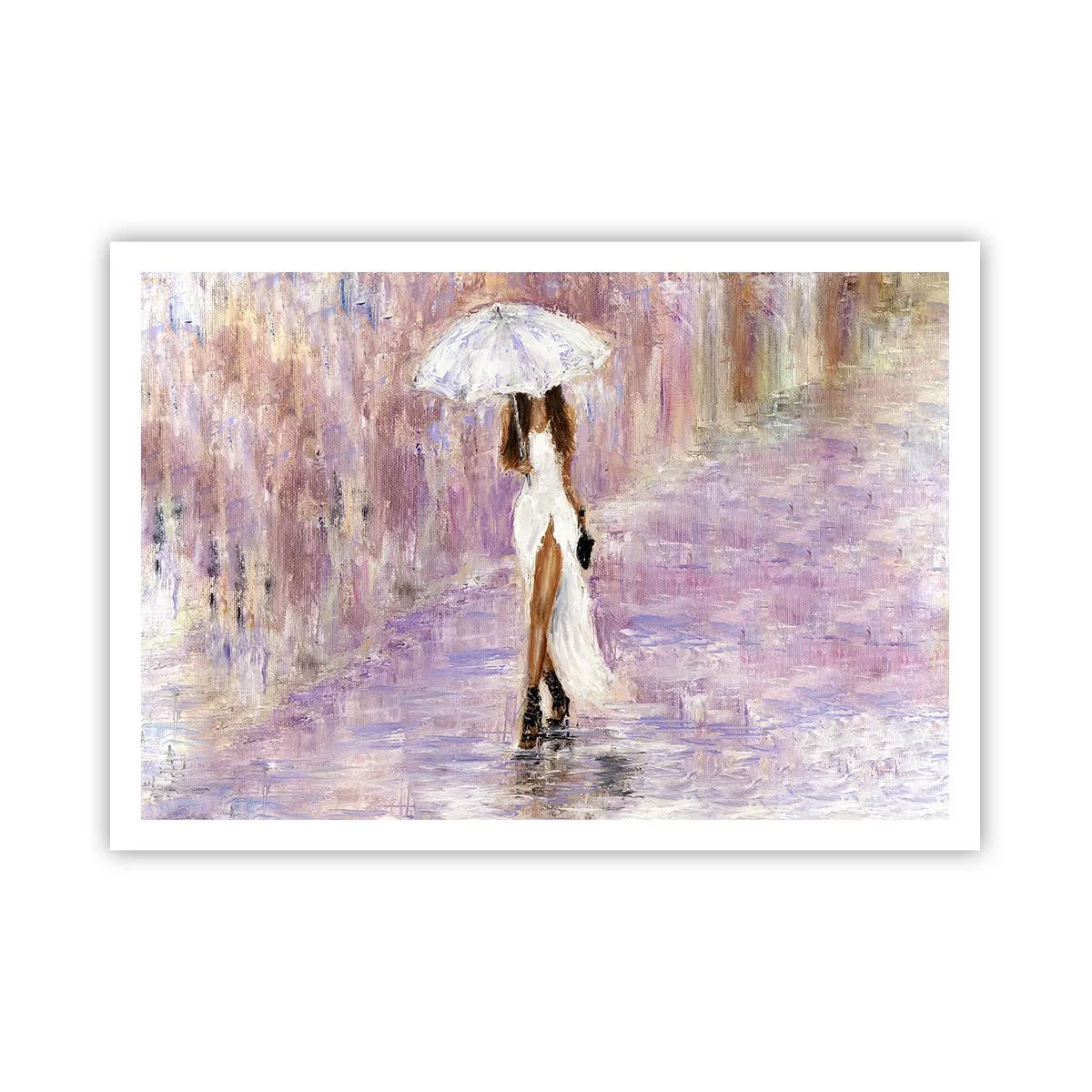 Poster - In Liliac Rain - 100x70 cm