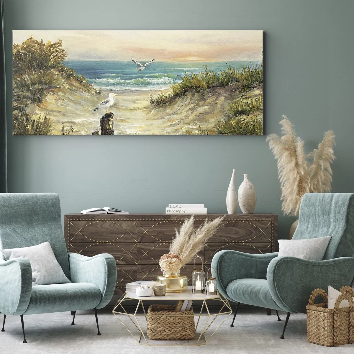 Canvas picture - Airless Retreat - 90x30 cm