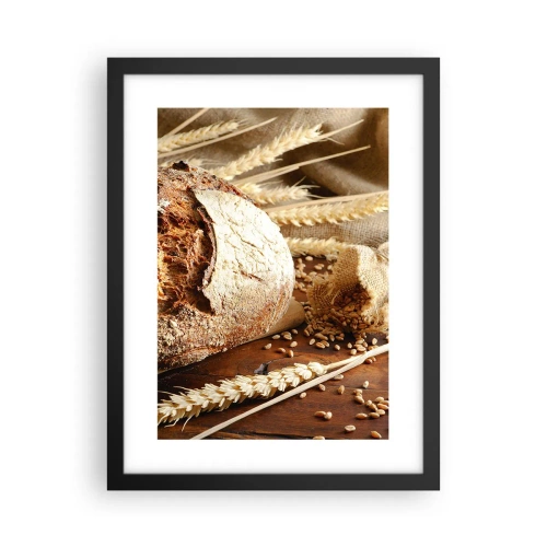Poster in black frame - Tasty, Fragrant, Crunchy - 30x40 cm