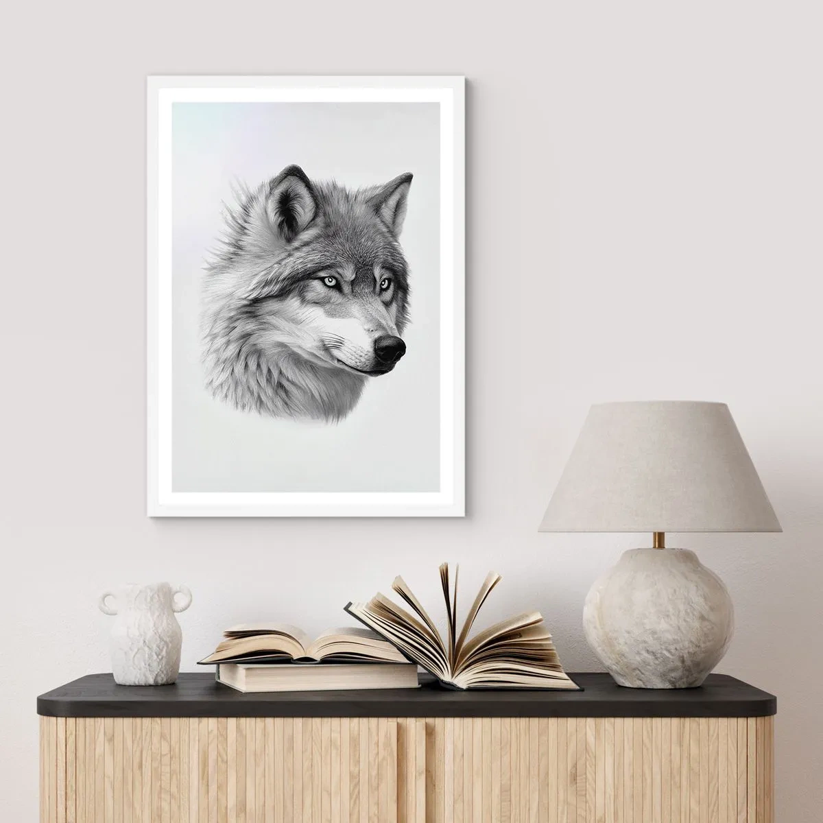 Poster in white frmae - Alpha - Without a Doubt - 70x100 cm