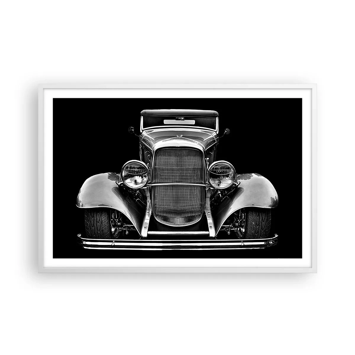 Poster in white frmae - True Gentleman - 91x61 cm