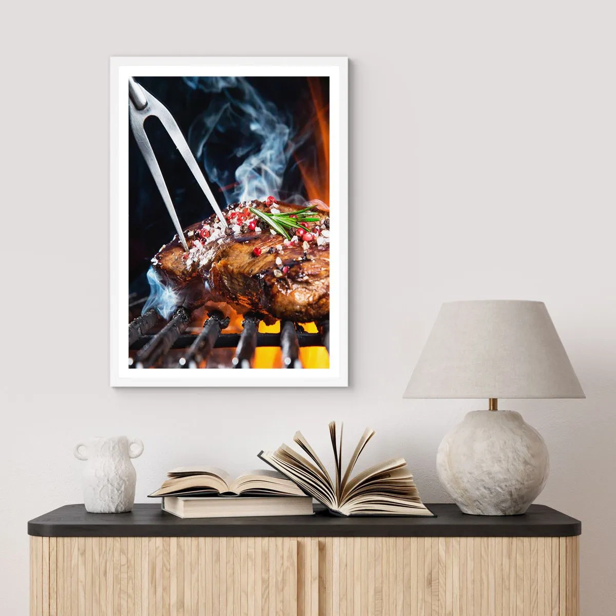 Poster in white frmae - Juicy and Fragrant - 40x50 cm
