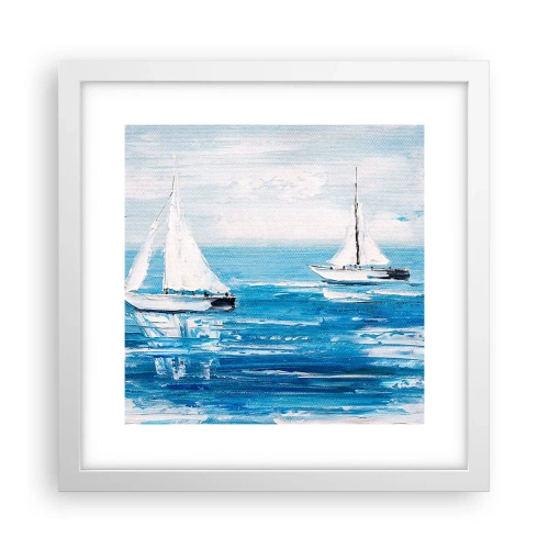 Poster in white frmae - With a Friend by the Side - 30x30 cm