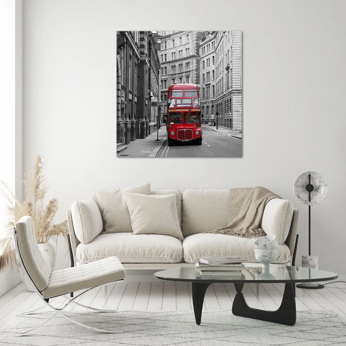 Glass picture - Routine Doesn't Have to Be Grey - 70x70 cm