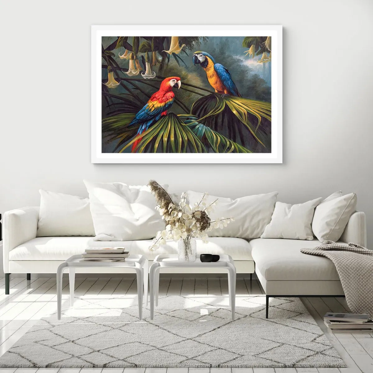 Poster in white frmae - Romanticism in Tropics - 50x40 cm