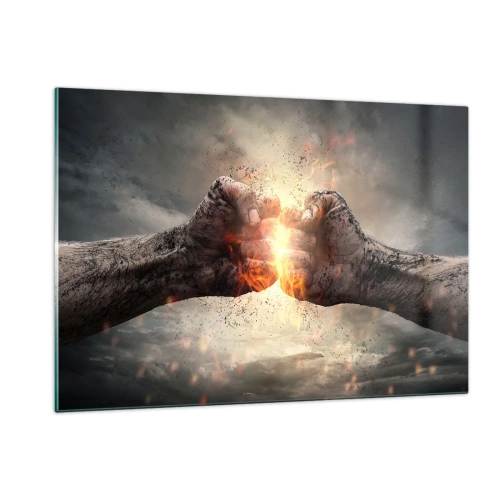 Glass picture - Stand Up and Fight - 120x80 cm