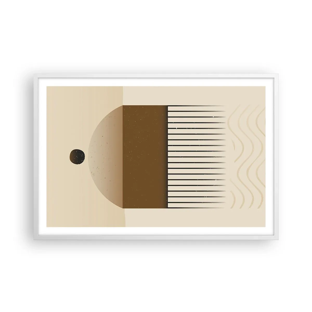 Poster in white frmae - Different States - 91x61 cm