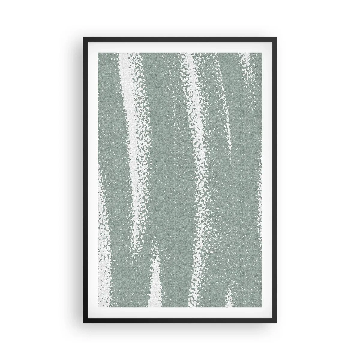 Poster in black frame - Abstrcat in Winter Climate - 61x91 cm