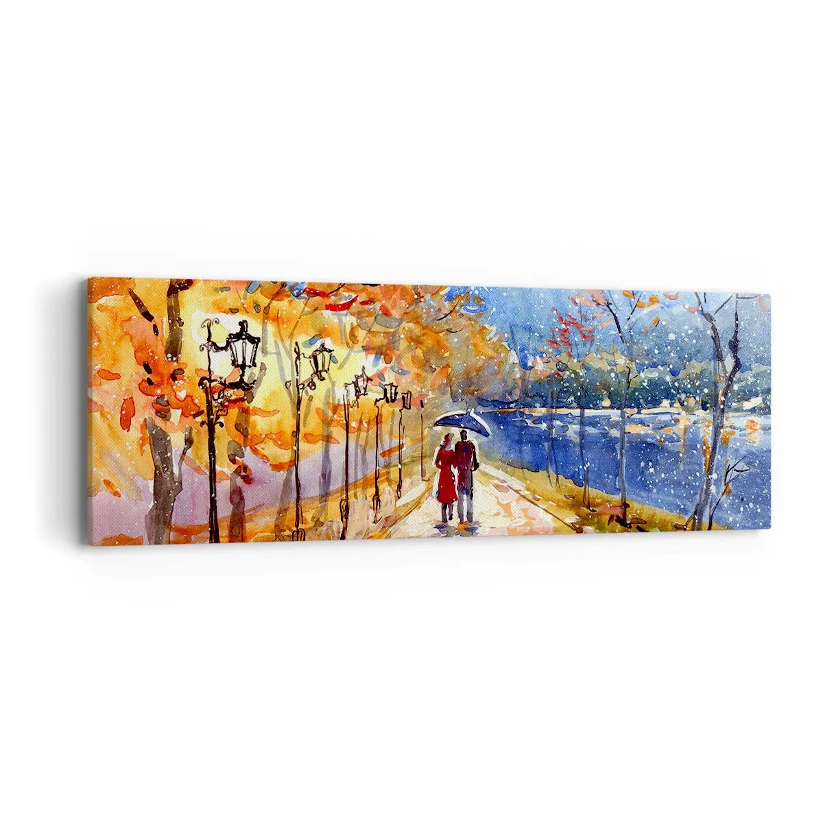 Canvas picture - Together to the Limit of Time  - 90x30 cm