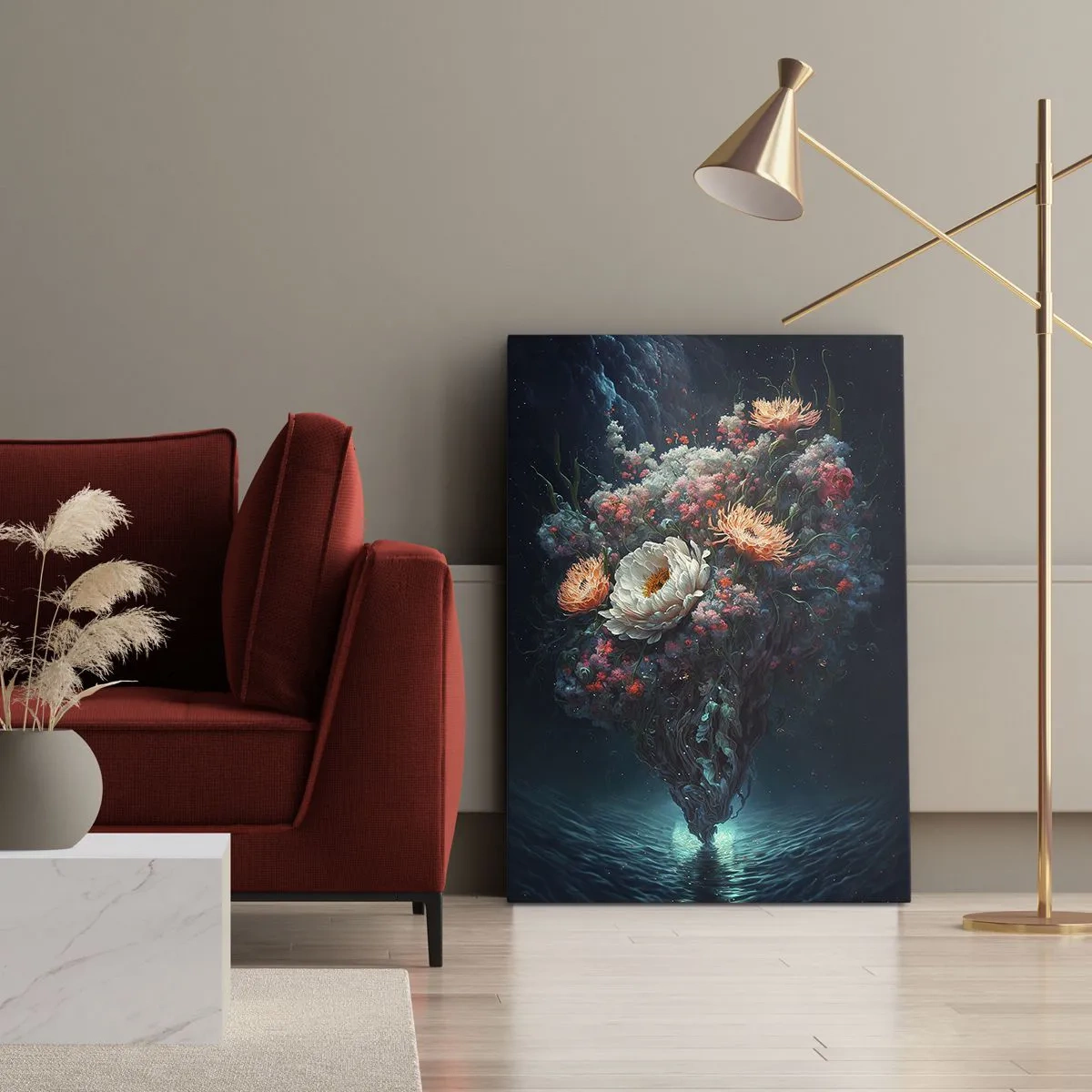 Canvas picture - Strange Garden - 80x120 cm