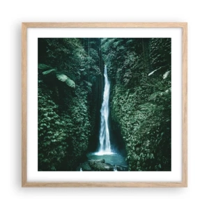 Poster in light oak frame - Tropical Spring - 50x50 cm
