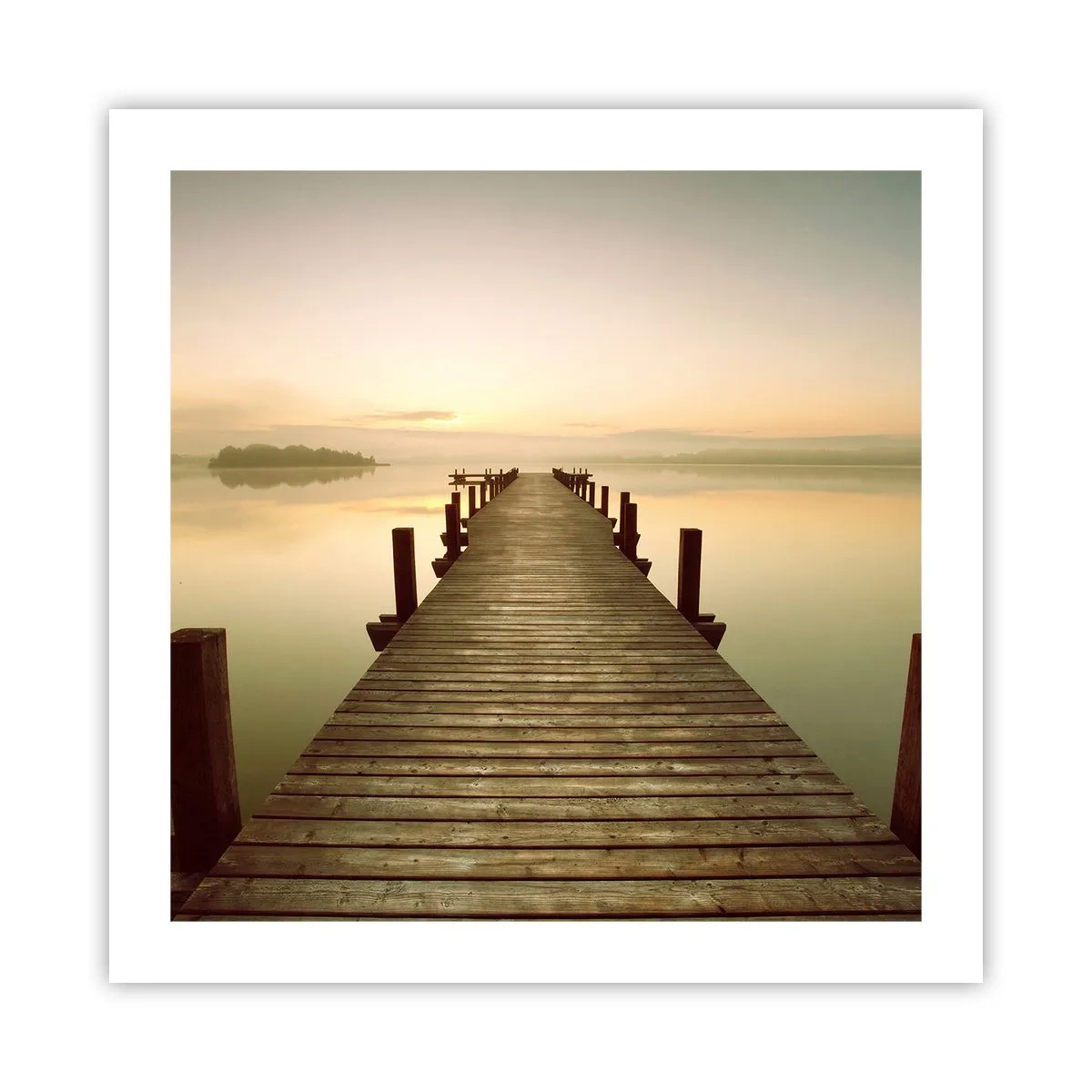 Poster - Before Dawn, Dawn, Light - 50x50 cm